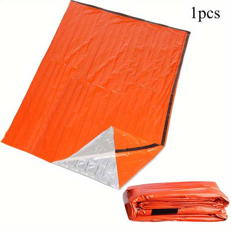 1/2/4pcs Emergency Survival Sleeping Bag - Heavy-Duty High Quality Warm Winter Blanket, Lightweight Compact Outdoor Bed for Hiking,, for Use - Reusable Emergency Shelter with (1/2/4pcs) Whistle