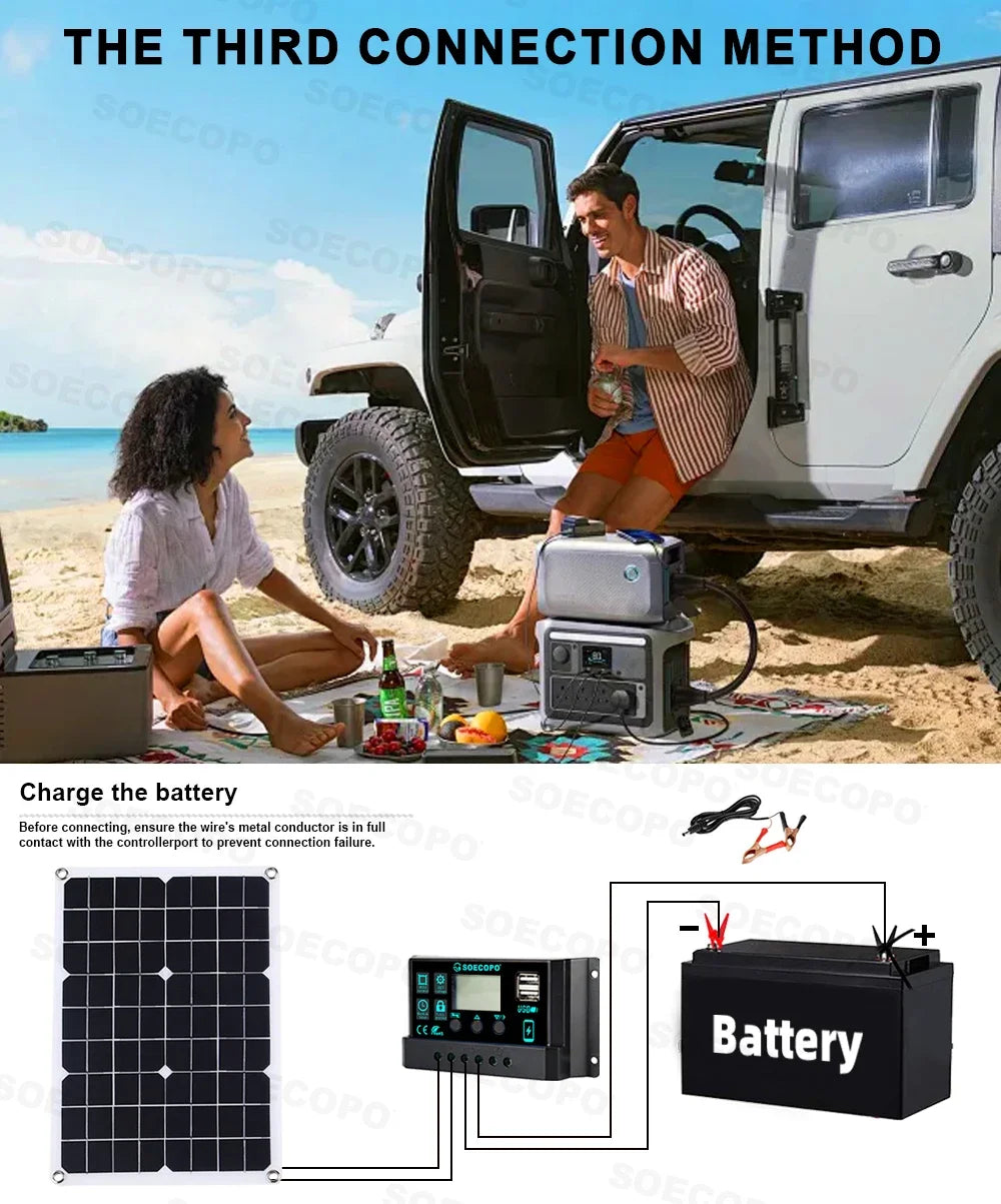7000W Off-Grid Solar Generator Kit  Dual Volt 110V/220V Inverter 100A Controller 500W Panel for Home/Camping/RV/Emergency Backup