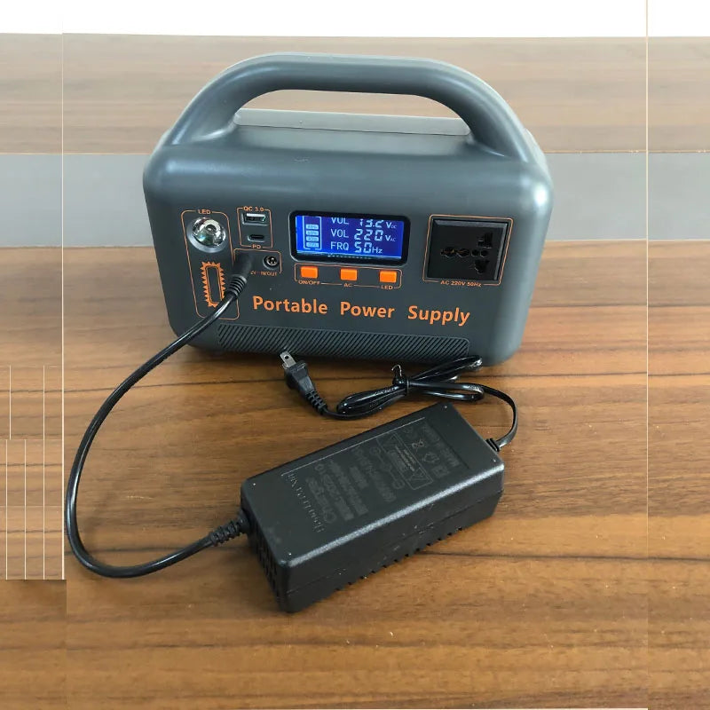 400W Portable Power Station 220V Solar Generator 192Wh Outdoor Emergency External Mobile Battery Powerbank For Camping