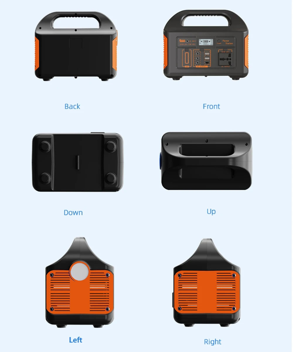 Gaiaray 100W 300W 500W Portable Power Station 461Wh Solar Generator 110V 220V Charging Station Emergency Power Plant for Camping