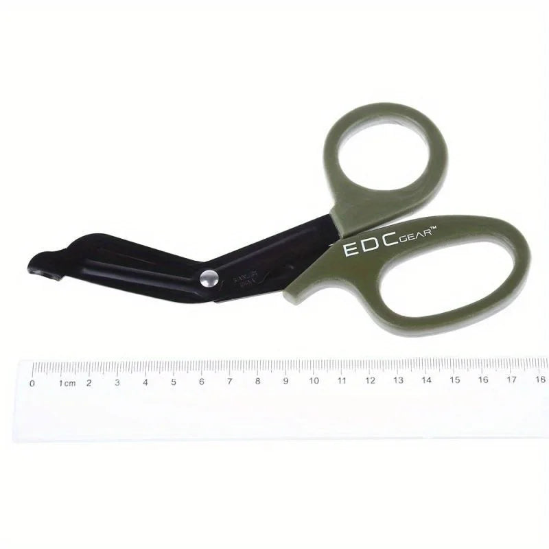 Equipped with fine toothed survival and rescue scissors, medical first aid canvas scissors, and wilderness survival equipment