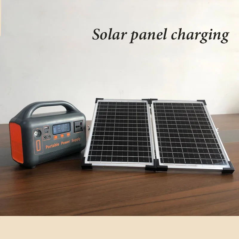 400W Portable Power Station 220V Solar Generator 192Wh Outdoor Emergency External Mobile Battery Powerbank For Camping