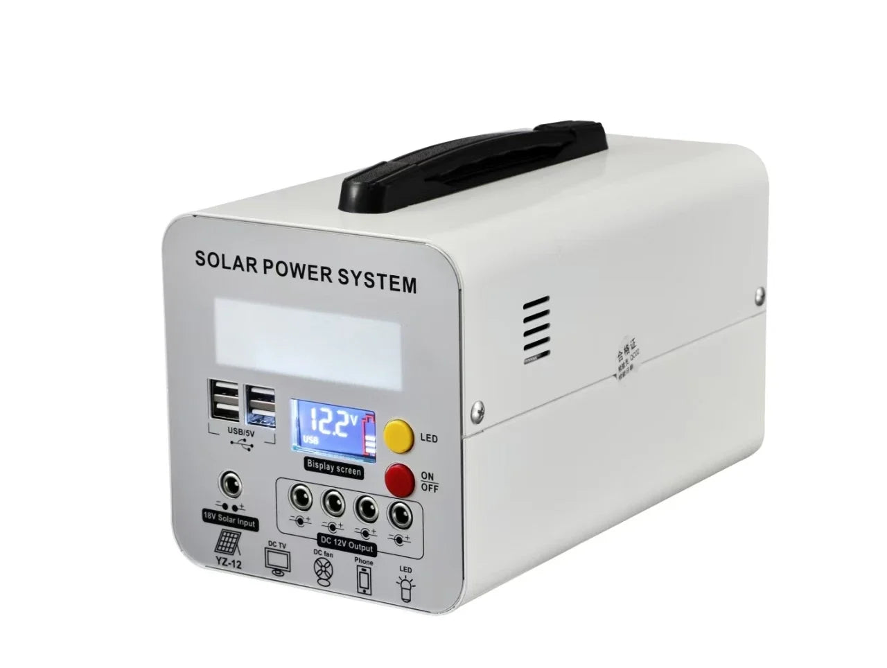 Portable Solar Power Station 1200W 1500W 2000W 1000W 600W 110V 120V 220V AC Output Home Generator with  Lithium Battery