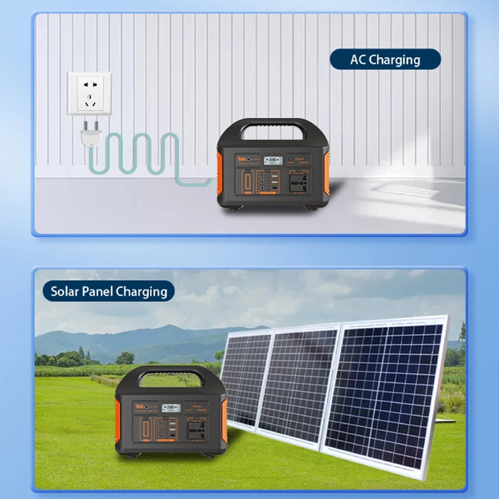 Gaiaray 100W 300W 500W Portable Power Station 461Wh Solar Generator 110V 220V Charging Station Emergency Power Plant for Camping
