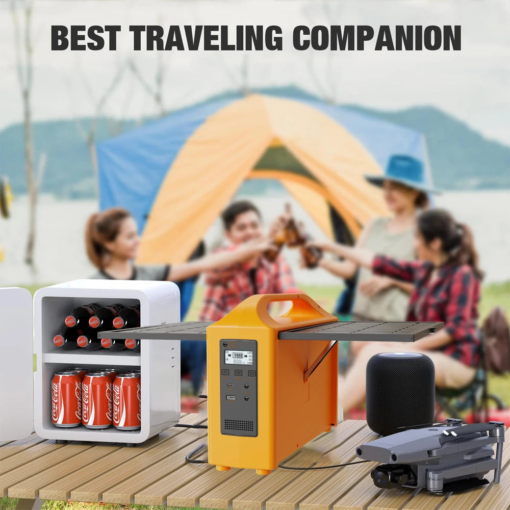 Gaiaray Portable Power Station 100W 220V 110V Power Supply Solar Generator Outdoor Power LED With Solar Panel For Camping Travel