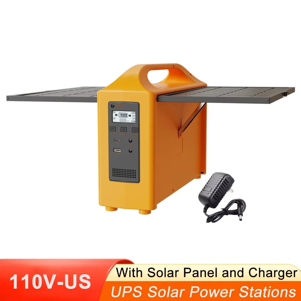 Gaiaray Portable Power Station 100W 220V 110V Power Supply Solar Generator Outdoor Power LED With Solar Panel For Camping Travel