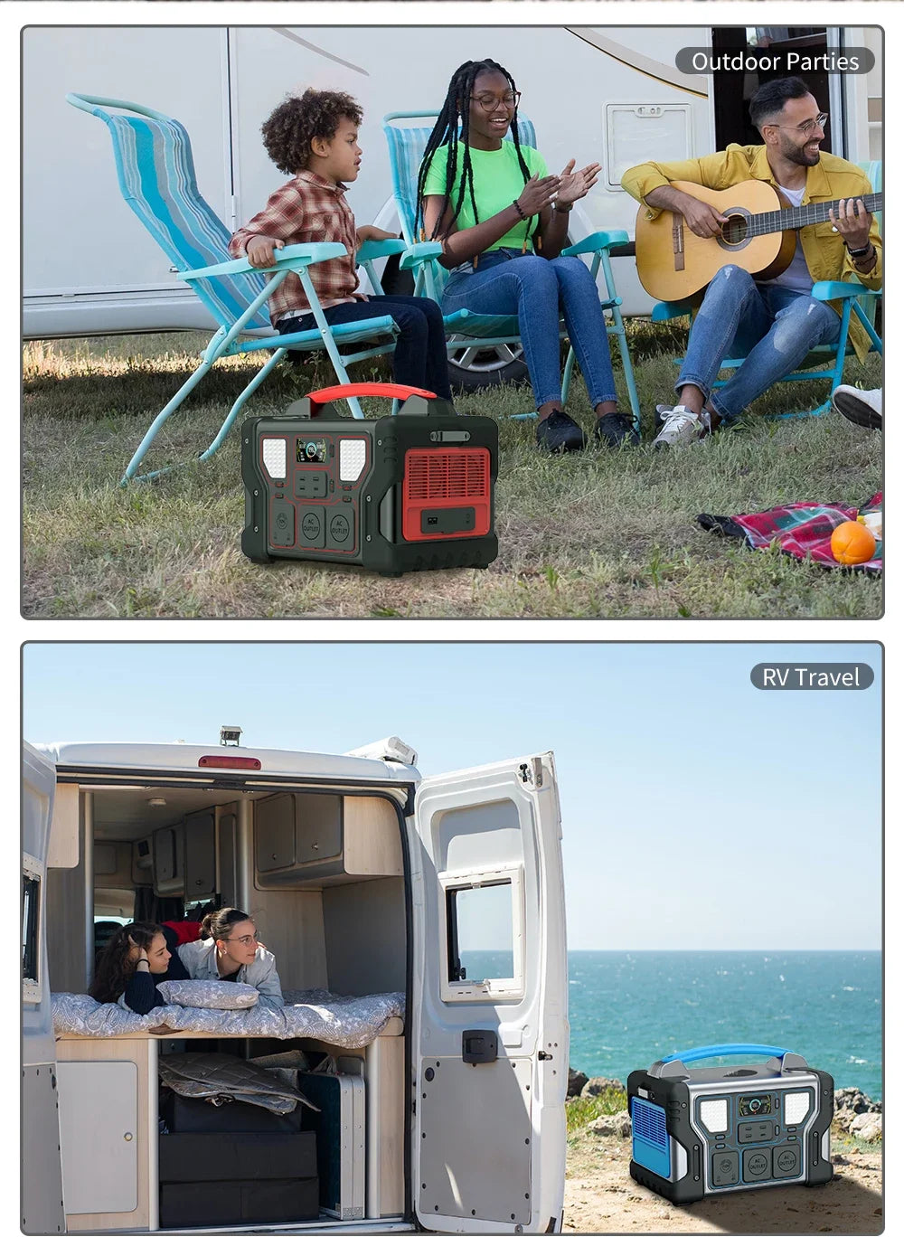 300w Sharing Portable Battery Power Station Solar Generator Outdoor Camping Electric Car Fan Mobile Phone