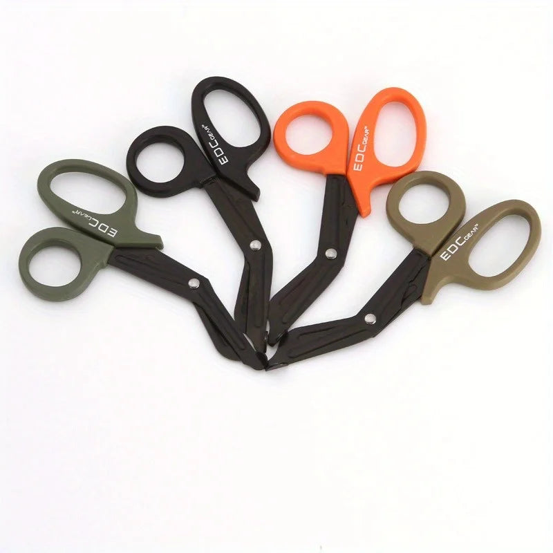 Equipped with fine toothed survival and rescue scissors, medical first aid canvas scissors, and wilderness survival equipment